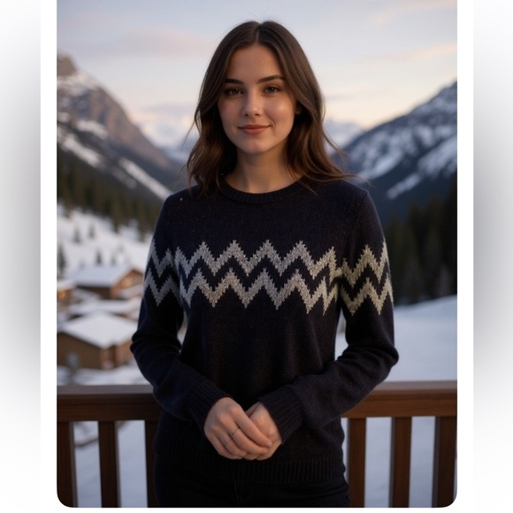 Anthropologie Sweaters - Anthropologie Koto Urban Outfitters Aztec Sweater Medium Tribal Gray Womens Men